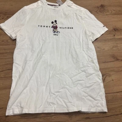 Disneys Tommy Hilfiger Mickey Mouse Skateboard T-Shirt Sz Small - Image 1 of 4