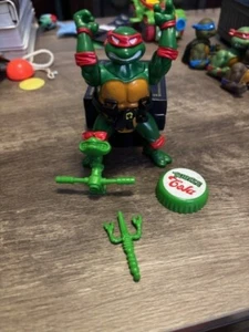 TMNT Teenage Mutant Ninja Turtles Head Droppin' Raph Raphael Figure 1991 Works - Picture 1 of 1