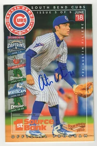 AUSTIN FILIERE SIGNED SOUTH BEND CUBS BASEBALL GAME PROGRAM AUTOGRAPHED chicago - Picture 1 of 1
