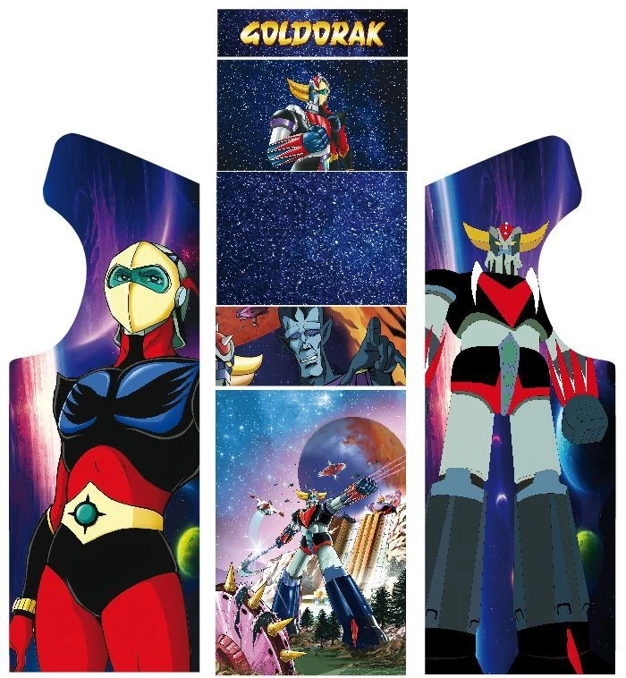 Stickers Borne Arcade (Mame ou Euro ou Personnalisé) - Actarus - Goldorak - Photo 1/1