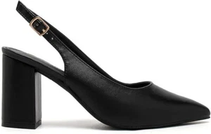 Women's Court Shoes with Pointed Toe, Ankle Strap Chunky Heels Block Heels - Picture 1 of 30