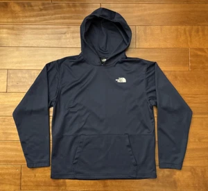 The North Face Hoodie Mens Size Large Blue Coordinates Pullover Sweatshirt Logo - Picture 1 of 19