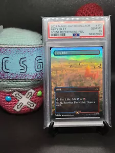 Fiery Islet - #112 - Scene Borderless - Foil - Assassin's Creed - PSA 10 - Picture 1 of 3