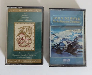 John Denver and Anne Murray Christmas Cassettes Rocky Mountain 1970s - Picture 1 of 2