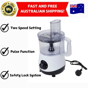 Food Processor Chopper 1.2L Vegetable Fruit Slicer Shredder Dough Whisk Mixer - Picture 1 of 7
