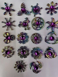 Fidget Spinner dedo enfoque manual giro EDC rodamiento juguetes de estrés colección arco iris - Imagen 1 de 7