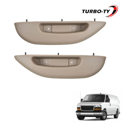Par de manijas de tracción de reposabrazos de puerta delantera derecha+izquierda para Chevy Express GMC Savana 1996-02 Foto 1 de 4