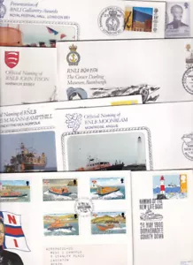 Thematic Subject Lot Collection covers & cards LIFEBOATS RNLI Officials x20 - Picture 1 of 10