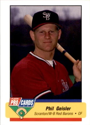 1994 Scranton Red Barons Fleer/ProCards #932 Phil Geisler Klamath Falls Oregon  - Image 1 of 2