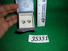 Vintage 925 Sterling Silver Jewelry 101 Dalmatians Puppy Pierced Earrings JS351