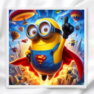 Super Minion Fabric Panel for Quilting Crafting Sewing Quilt Block - Picture 1 of 2