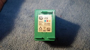 HP 75 (CB337WN) Tri-Color Ink Cartridge EMPTY FOR REFILLING - Zdjęcie 1 z 3