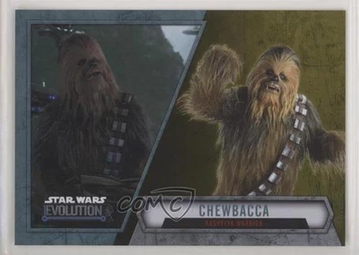 2016 Topps Star Wars Evolution Gold /50 Chewbacca Kashyyyk Warrior #55 2k3 - Image 1 of 3