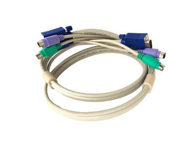 Cable KVM Ratón PS/2, Teclado PS2, Monitor DSub VGA Macho/Macho Foto 1 de 4