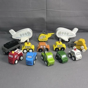 Kidkraft Wooden Vehicles Lot Of 13 - Picture 1 of 4
