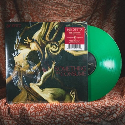 SIGNED Die Spitz Something to Consume GREEN vinyl teeth revenge autographed LP - Imagem 1 de 4