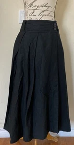 Exception de MIXMIND 100% Linen Black Skirt - Picture 1 of 9