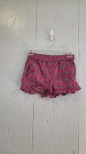 Crewcuts Hot Pink Floral flower Shorts 10 Ruffle Details Pockets Elastic Waist - Picture 1 of 9