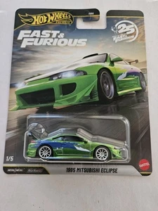 2025 Hot Wheels PREMIUM - FAST & FURIOUS - 1995 MITSUBISHI ECLIPSE - 1/5 - Picture 1 of 9