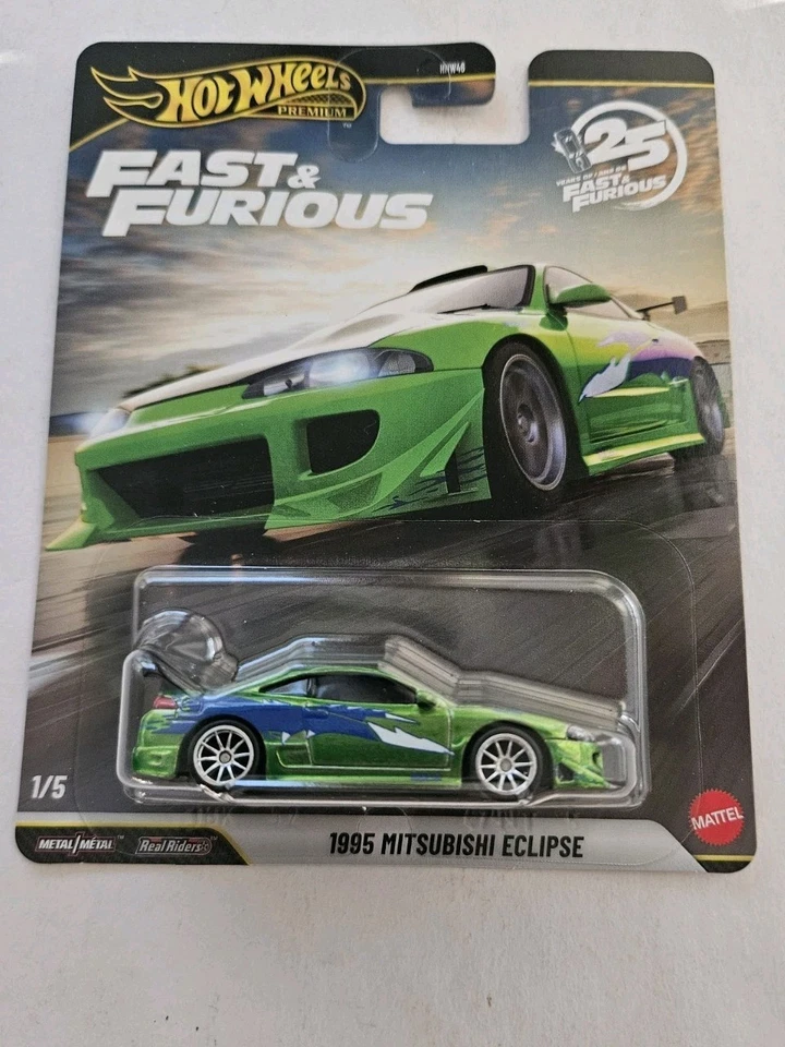 2025 Hot Wheels PREMIUM - FAST & FURIOUS - 1995 MITSUBISHI ECLIPSE - 1/5 - Image 1 of 4