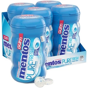 Pure Fresh Sugar-Free Chewing Gum with Xylitol, Fresh Mint, 50 Piece Bottle (... - Picture 1 of 6