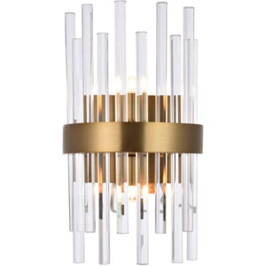 Glass Crystal Shade Bathroom Hallway Dining Room Foyer Wall Sconce Light Fixture - Picture 1 of 8