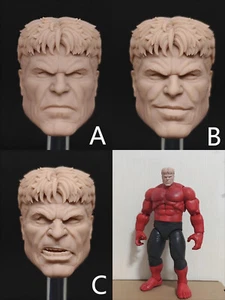 1/12 Male Red Hulk Head Sculpt Model For 6''ML Action Figure Doll - Picture 1 of 2