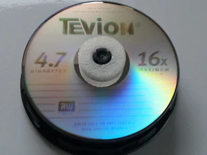 DVD+RW 4.7 GB Tevion 16x Speed, Rohling, wiederbeschreibbar / neu - Bild 1 von 1