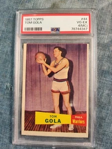 1957 TOPPS BASKETBALL #44 TOM GOLA PSA VG-EX 4 HOF RC ROOKIE - Picture 1 of 2
