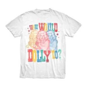 Dolly Parton - Was würde Dolly tun? Grafik weißes Country Fashion Tshirt SM-XL - Bild 1 von 2