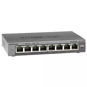 *NEW* NETGEAR GS108Ev4 - 8-Port Gigabit Plus Switch - Picture 1 of 1