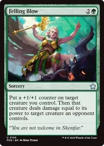 FELLING BLOW x4 mtg NM-M Foundations 4 Unc - Bild 1 von 1
