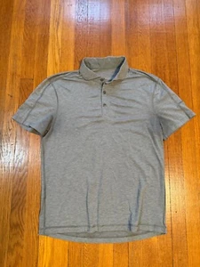 Lululemon Kurzarm Polo mit gespreiztem Kragen Herren hellgrau Medium - Bild 1 von 3