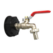 Garden Tap IBC Drain Tank Adapter with Hose Connection For Oil Water Fuel Braut