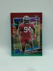 2023 Panini Donruss Optic Red Green Prizm Rated Rookie Calijah Kancey RC Tampa - Picture 1 of 1