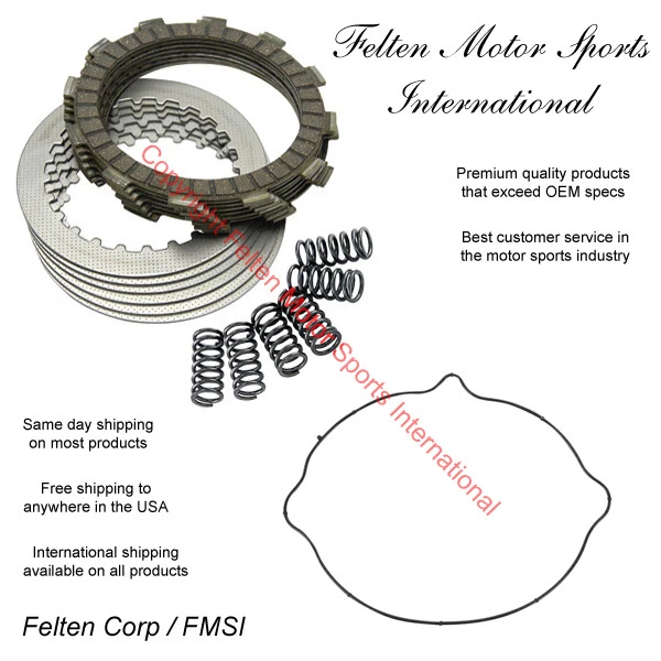 Kit de embreagem Suzuki DR-Z400 conjunto discos molas e gaxeta DRZ400 400 DR-Z 00-04 - Imagem 1 de 1