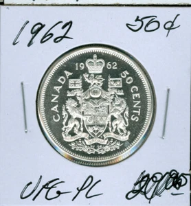 1962 KANADA 50 CENTS ULTRA FINEST GRADE PL * - Bild 1 von 2