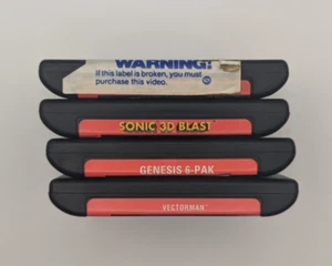 Sega Genesis Games | Vectorman, Sonic Spinball, Sonic 3D Blast, Genesis 6-PAK - Picture 1 of 9