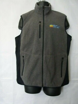Port Authority Men's Vest Fleece Lined Full Zip Pockets Light Grey Size L - Image 1 of 4