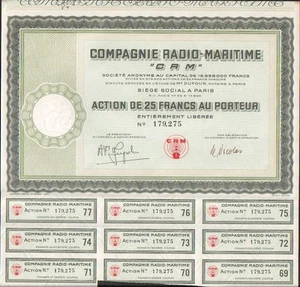 Compagnie RADIO-MARITIME "CRM" (C) - Picture 1 of 1