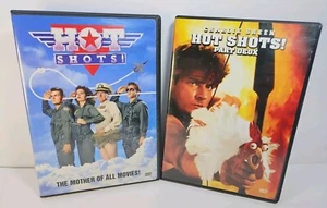 Hot Shots & Hot Shots Part Deux (DVD) Charlie Sheen, Lloyd Bridges, Jon Cryer - Picture 1 of 8