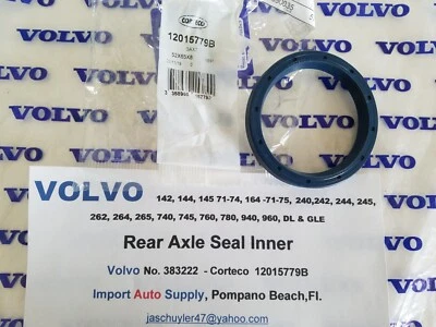 Sello interior eje trasero Volvo 142 144 145 164 240 242 244 262 264 265 740 760 940 6 Foto 1 de 2