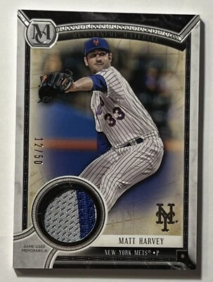 Matt Harvey 2018 Topps Museum Collection Silver Patch Relic 12/50￼ Mets - Image 1 of 2