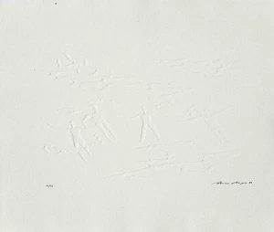 Werner Berges /Großformatiger Prägedruck /1983 /Handsigniert /nur 36 Exemplare/3 - Bild 1 von 1