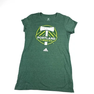 Adidas Portland Timbers Short Sleeve T-Shirt Forrest Green Size Womens Small - Picture 1 of 6
