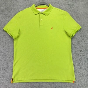 Nautica Performance Deck Shirt Herren Large Grün Classic Fit Kurzarm Golf - Bild 1 von 16