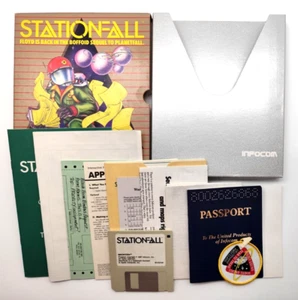 Stationfall (Apple Macintosh, 1987) 3,5' KOMPLETT CIB + Inserts & Patch - Bild 1 von 13
