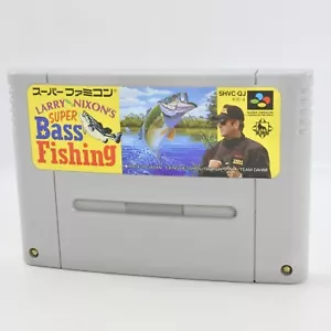 Super Famicom SUPER BASS FISHING Larry Nixons Cartridge Only Nintendo sfc - Picture 1 of 2