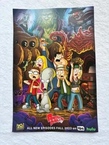 AMERICAN DAD - 12""x18"" Póster de TV Promoción Original SDCC 2023 COMO NUEVO HULU - Imagen 1 de 1