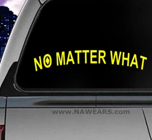 Narcotics Anonymous NA NO MATTER WHAT  Window Sticker /  Decal NEW 5 color optio - Foto 1 di 8